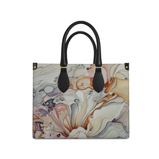 Natural Flow Leather Shopper Bag