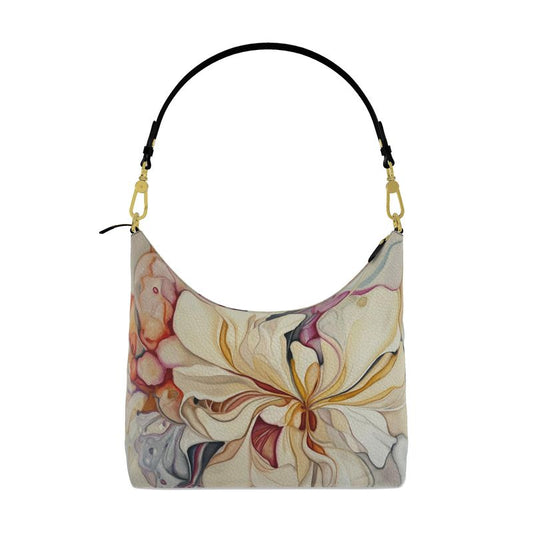Flora Flow Leather Square Hobo Bag