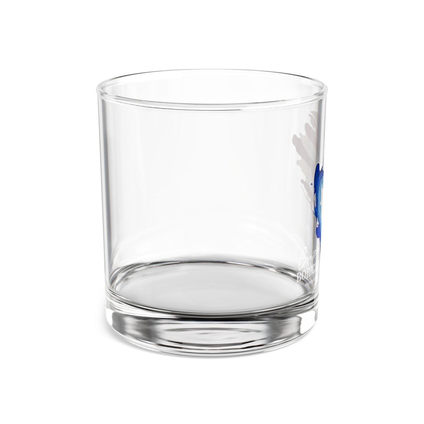 Corazón Boricua  Rocks Glass — 10 oz Whiskey Tumbler