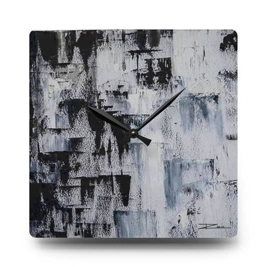 Ajedrez -  Monochrome Acrylic Wall Clock