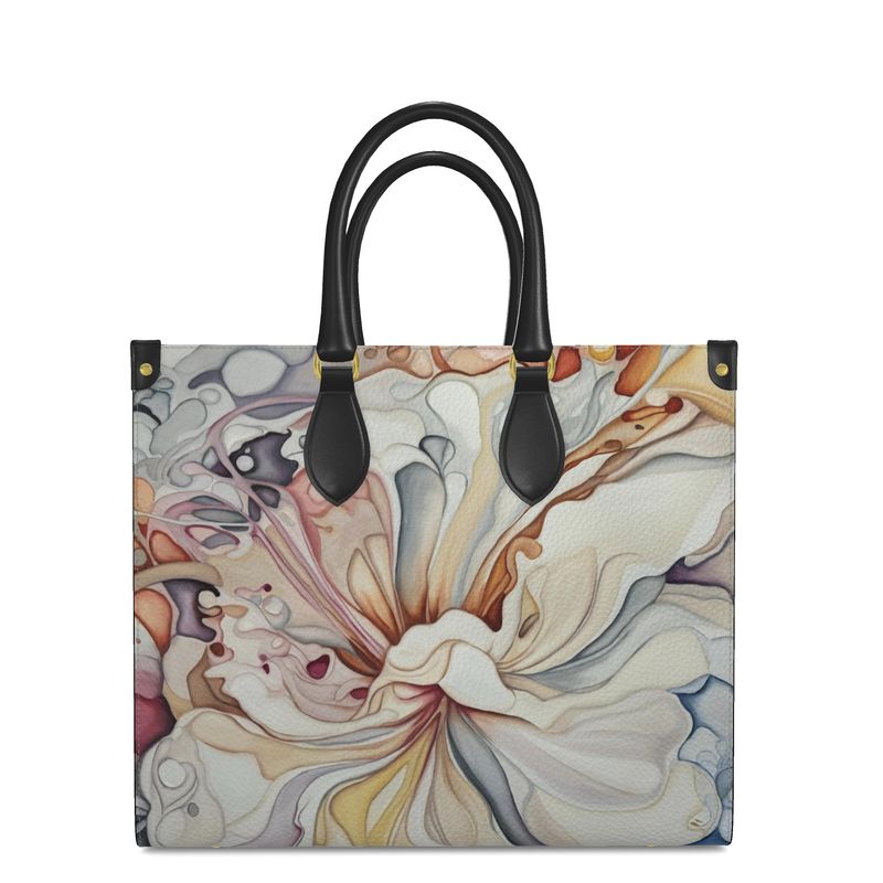 Natural Flow Leather Shopper Bag