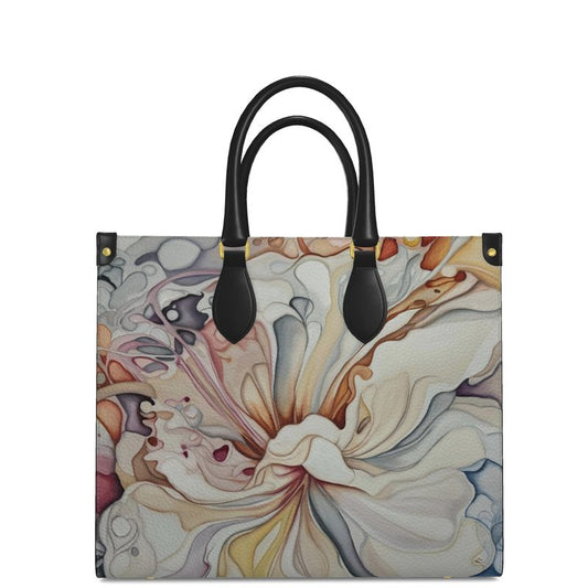 Natural Flow Leather Shopper Bag