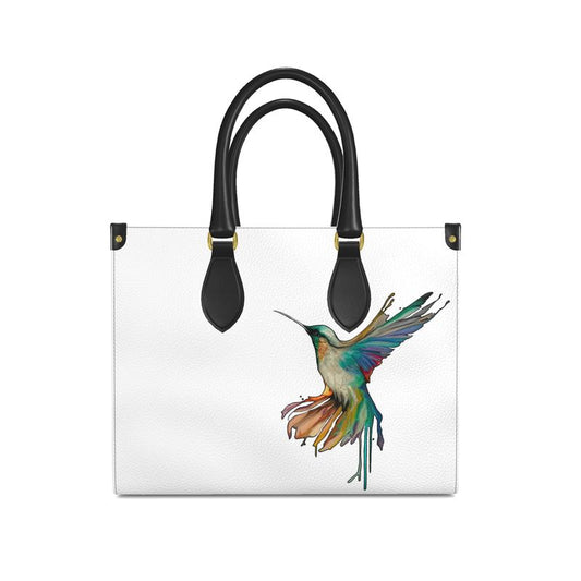 Hummingbird Leather Shopping Bag