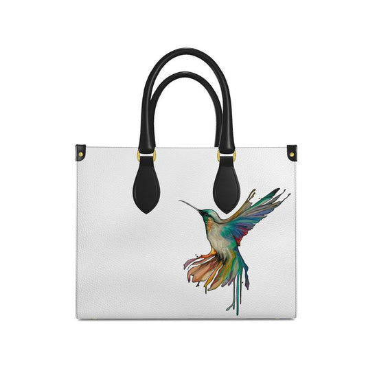 Hummingbird Leather Shopping Bag