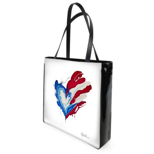 Corazon Boricua Beach Bag