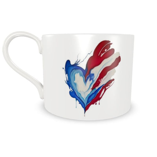 Corazón Boricua Cup and Saucer