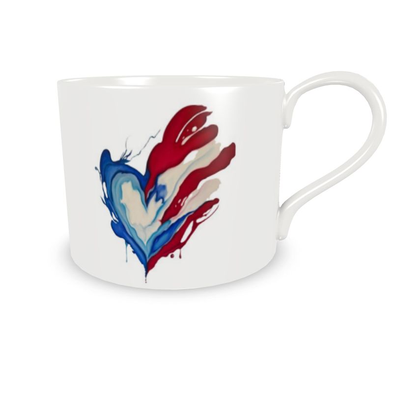 Corazón Boricua Cup and Saucer