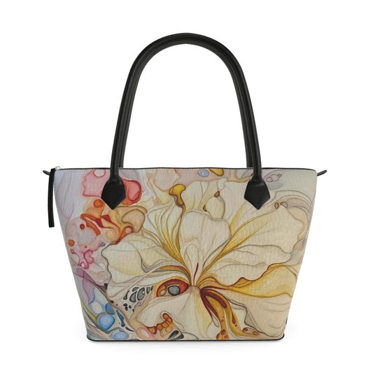 Floral Flow Zip Handbag