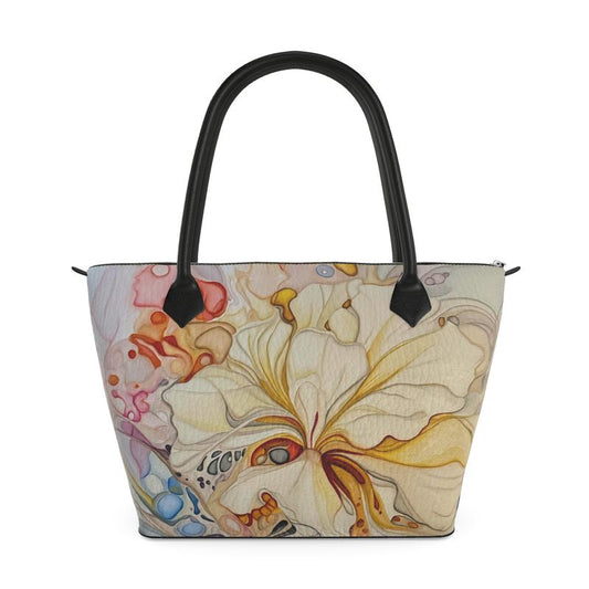Floral Flow Zip Handbag