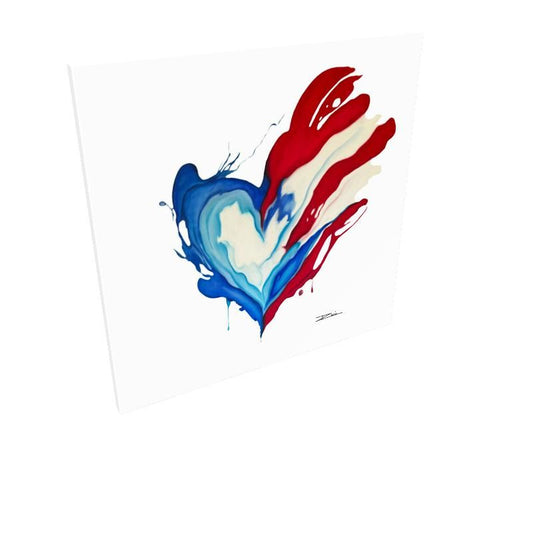 Corazón Boricua Square Canvas