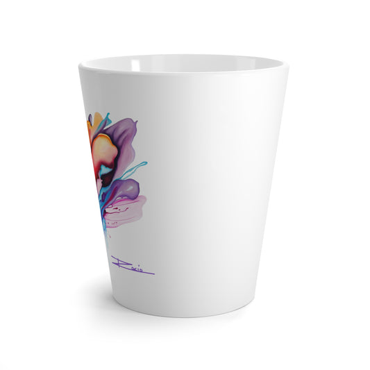 Latte Mug — Colorful Heart Splash Ceramic Coffee Cup