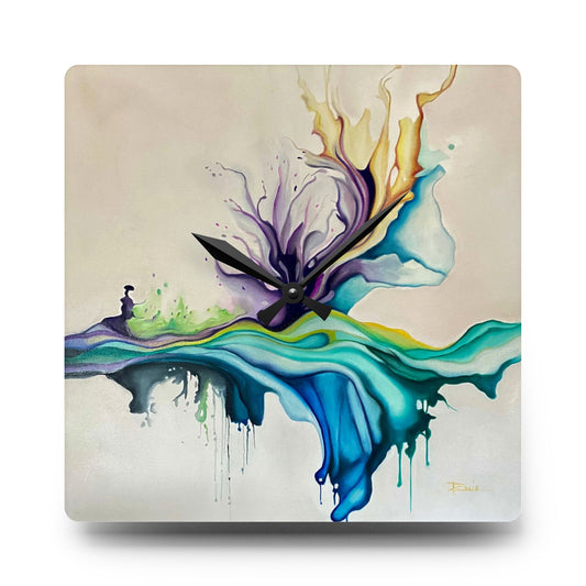 Dancing Water Acrylic Wall Clock